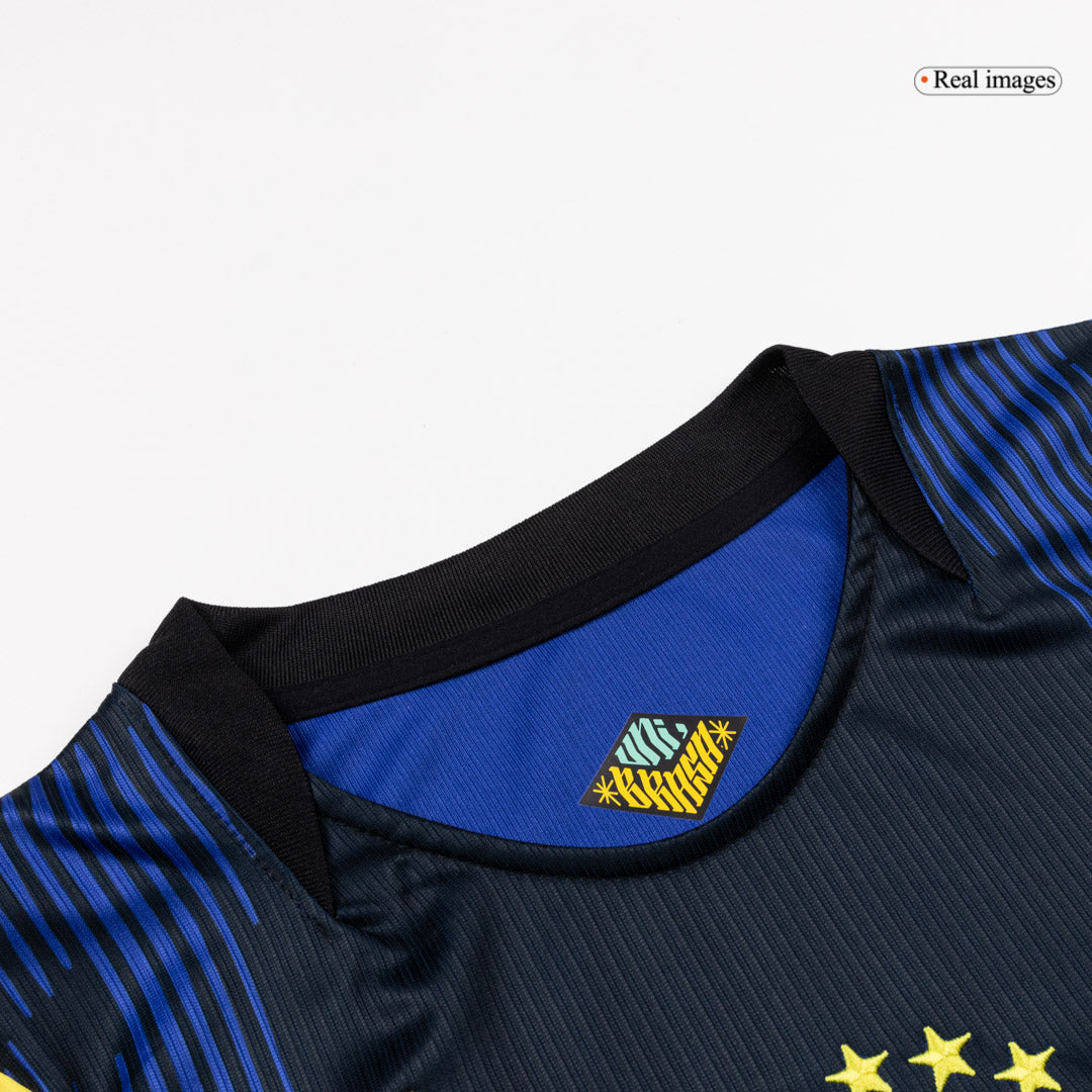 JOÃO PEDRO #22 Camiseta de visitante de Brasil Copa Mundial 2026 Azul marino