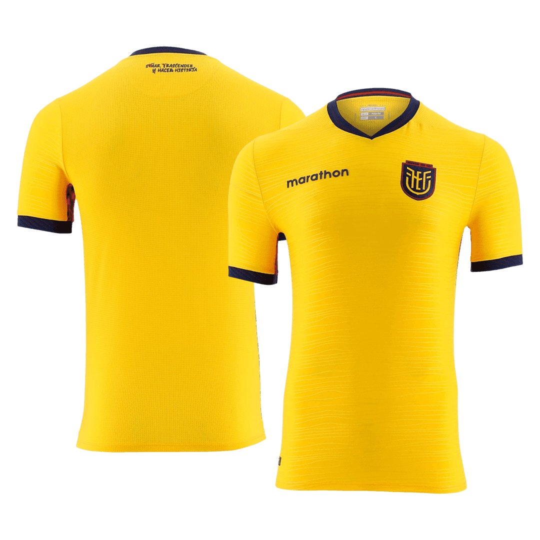 Camiseta de local de Ecuador para el Mundial 2026, color amarillo.