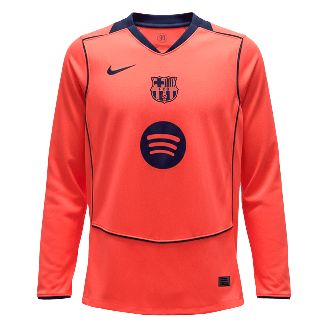 Camiseta de fútbol de manga larga del Barcelona 2025/26