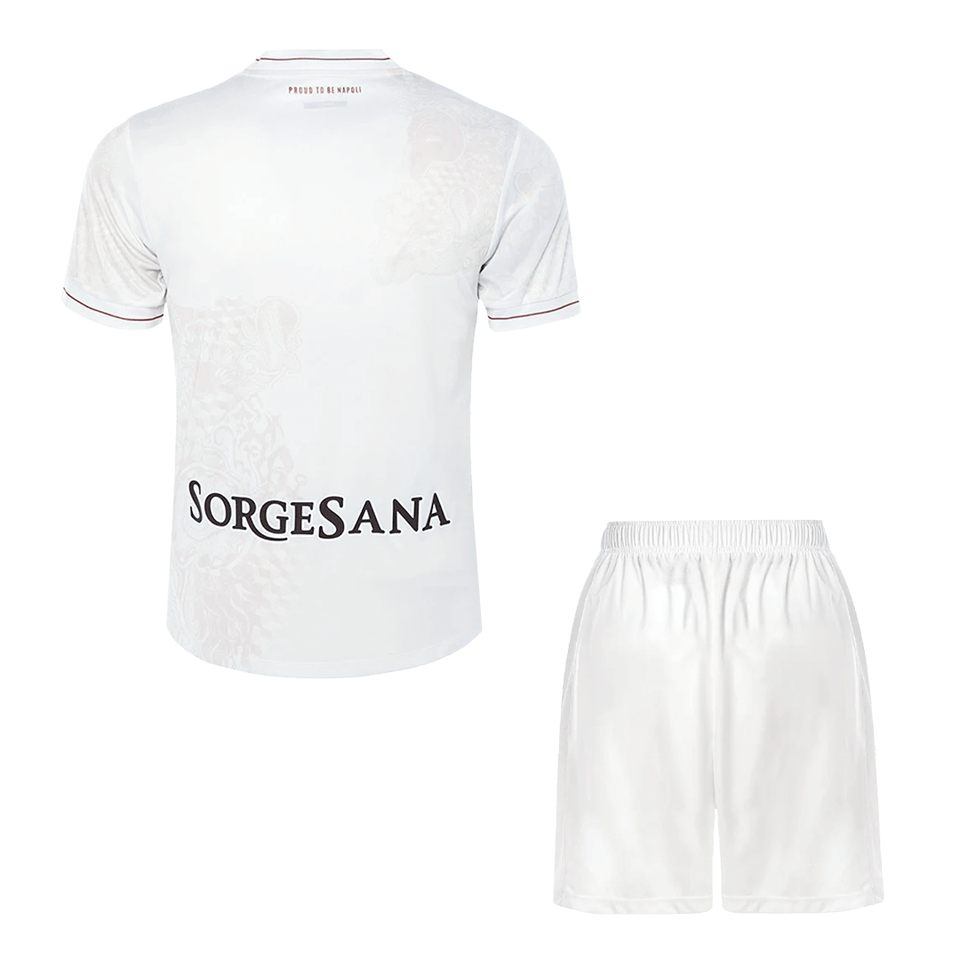 Kit de visitante del Napoli (camiseta y pantalón corto) 2025/26