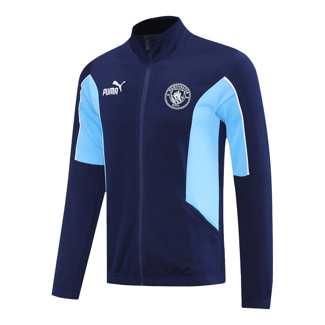 Chaqueta de entrenamiento del Manchester City 25/26 (Chaqueta + Pantalón), Azul Marino