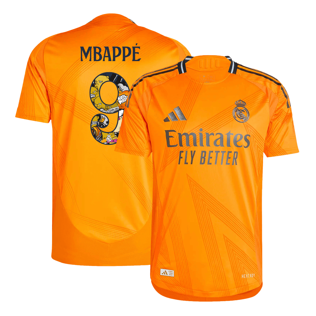 Camiseta de fútbol auténtica de visitante del Real Madrid MBAPPÉ #9