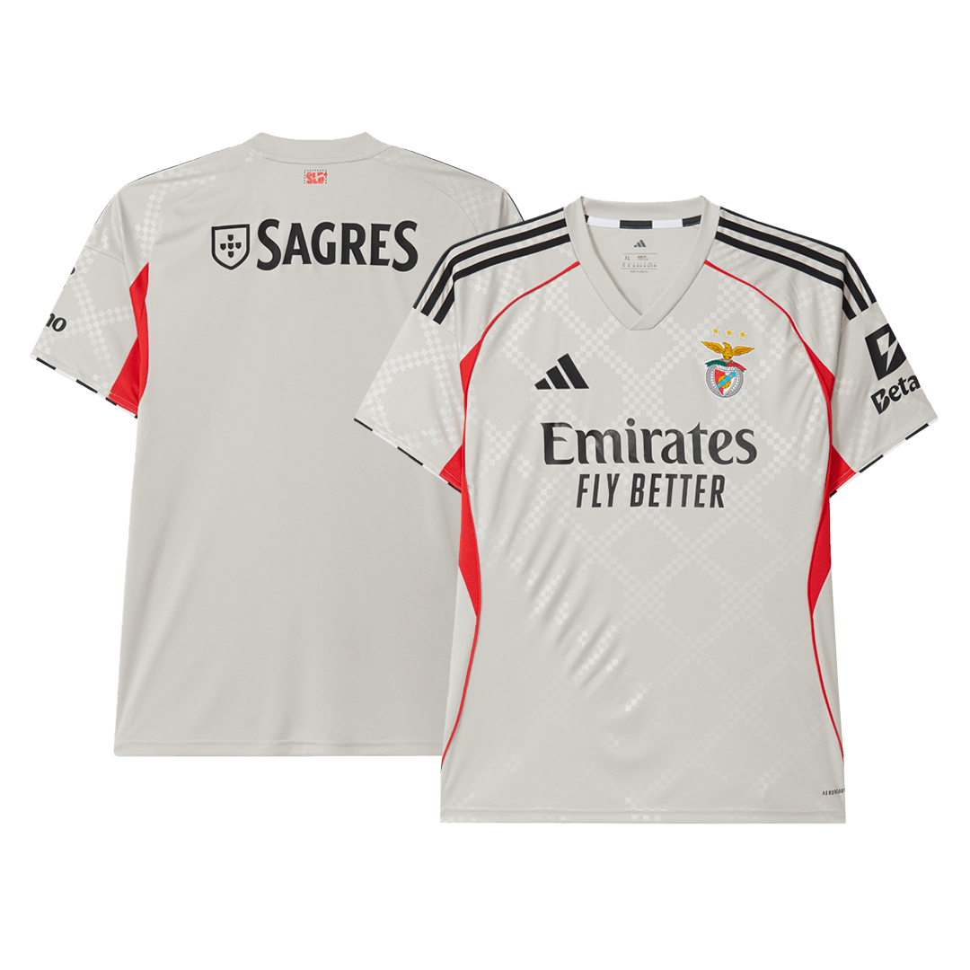Camiseta de fútbol visitante del Benfica 2025/26 beige