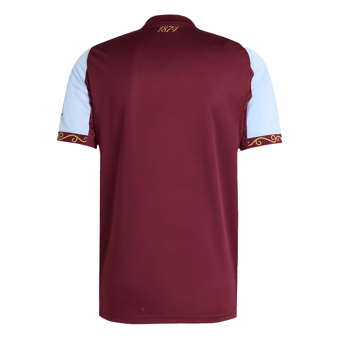 Camiseta de fútbol local del Aston Villa 25/26 roja