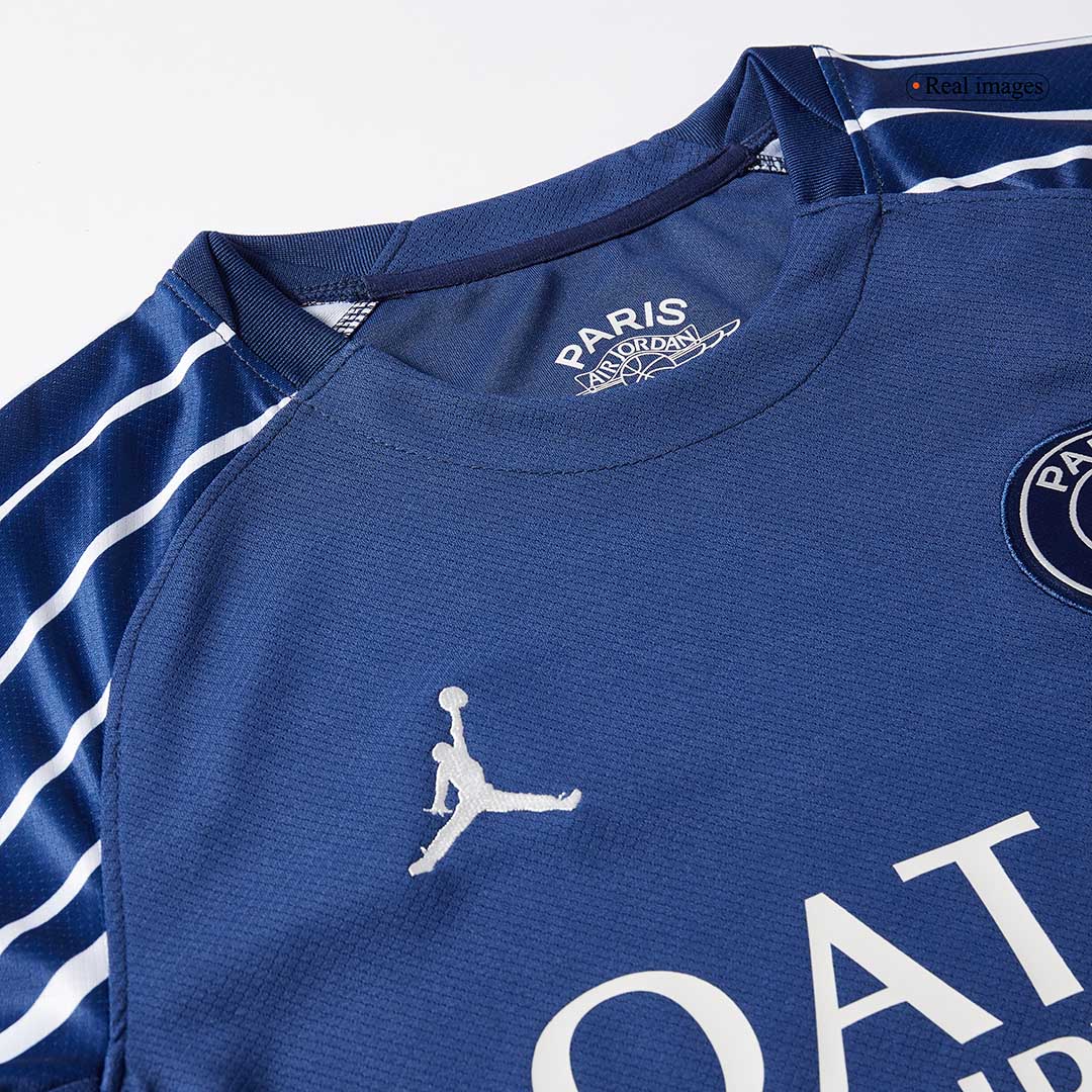 Camiseta de fútbol de manga larga de visitante del PSG 2024/25, color azul marino
