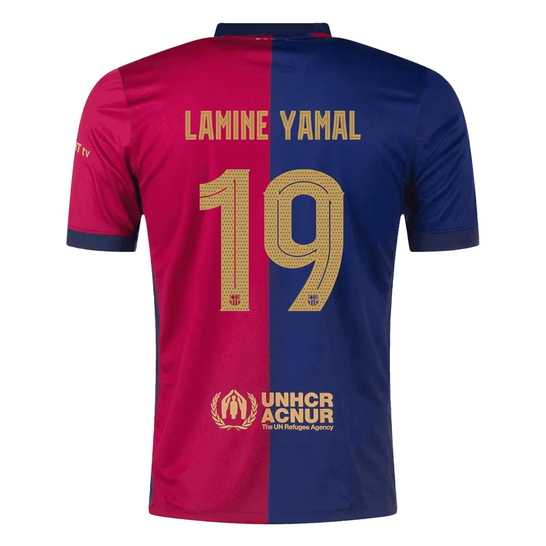 Camiseta de fútbol local del Barcelona LAMINE YAMAL #19 2024/25 - UCL