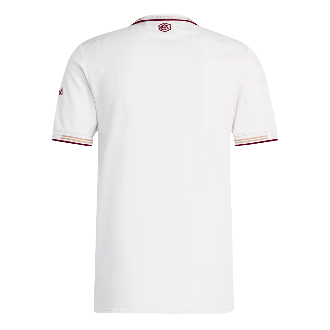 Camiseta de fútbol de visitante del Arsenal 2025/26, auténtica, blanca