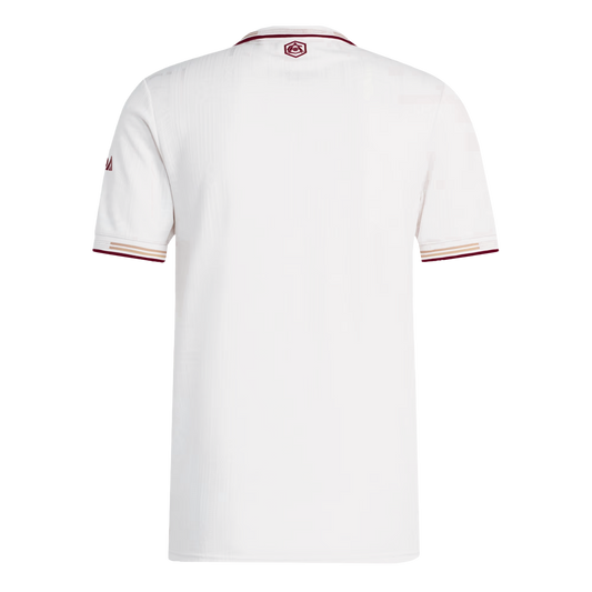 Camiseta de fútbol de visitante del Arsenal 2025/26, auténtica, blanca