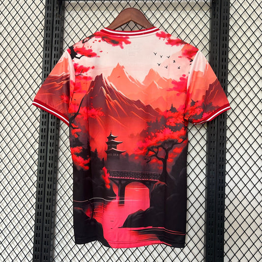 Camiseta roja de estilo especial de anime japonés 24/25
