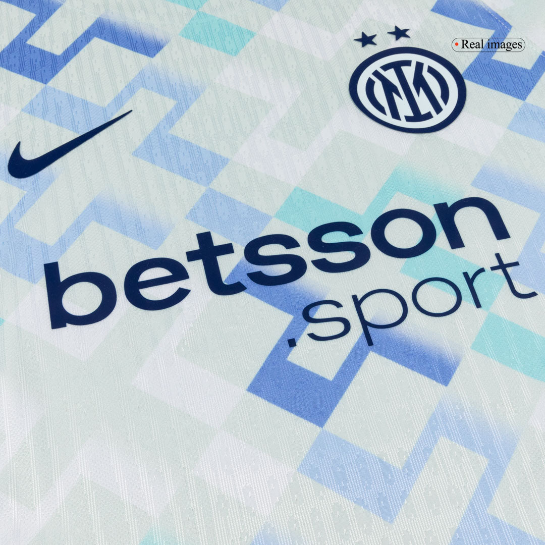 Camiseta de fútbol de visitante auténtica DUMFRIES #2 del Inter de Milán 2025/26