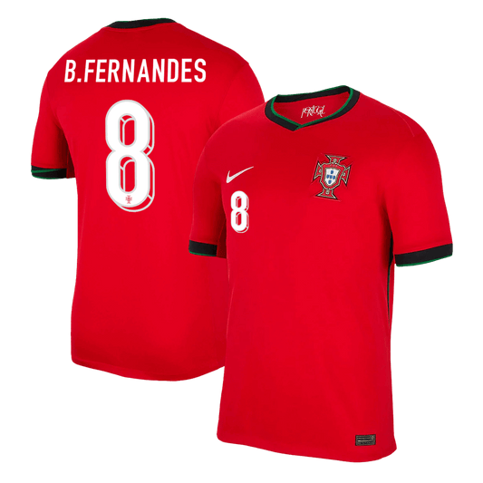 Camiseta B.FERNANDES #8 Portugal Local Futbol Eurocopa 2024