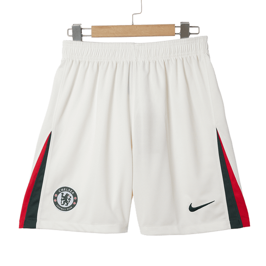 Pantalón corto de fútbol visitante del Chelsea 25/26 blanco