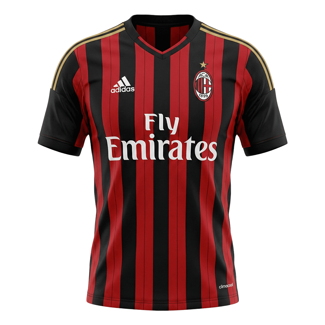 Camiseta retro de fútbol local del AC Milan 2013/14