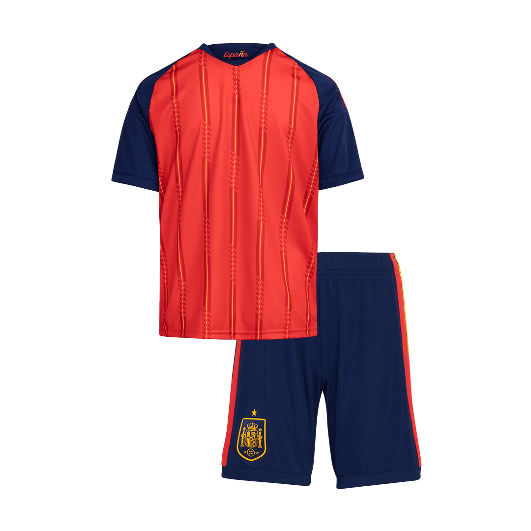 Conjunto de local de España para el Mundial 2026 para niños - Edición Campeones