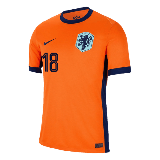MALEN #18 Camiseta Futbol Holanda Local Eurocopa 2024