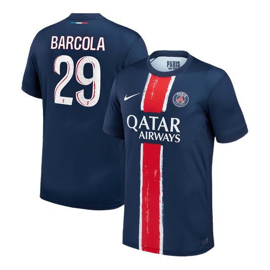 Camiseta de fútbol local BARCOLA #29 PSG 2024/25 Azul marino