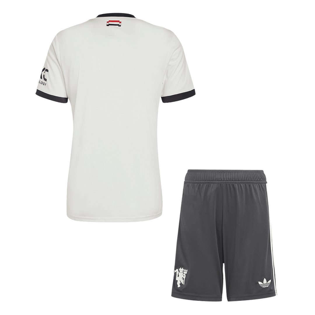 Kit de fútbol visitante del Manchester United para hombre (camiseta y pantalón corto)