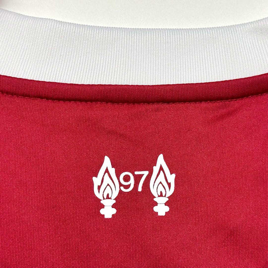 Camiseta de fútbol local del Liverpool KERKEZ #6 2025/26, roja