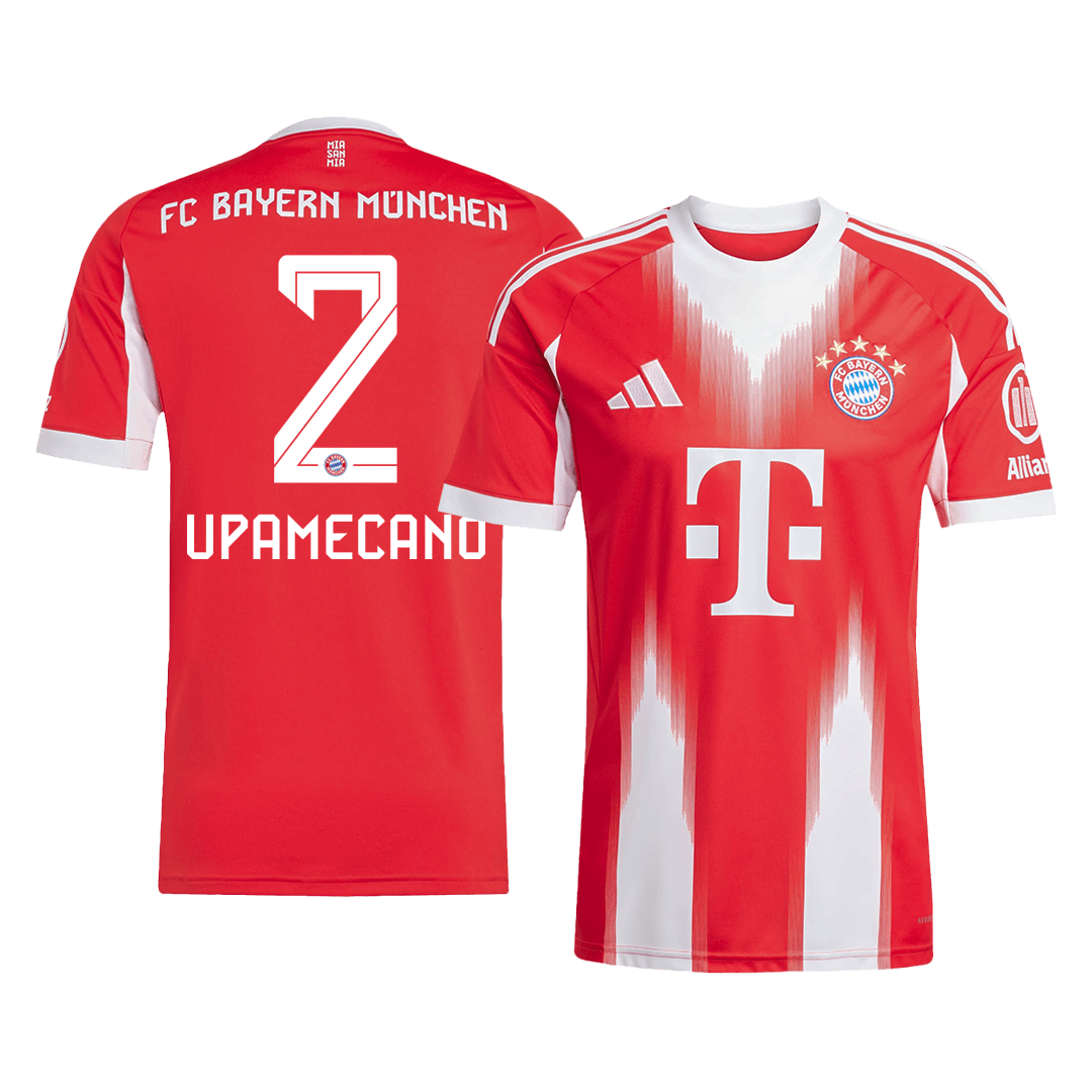 Camiseta de fútbol local UPAMECANO #2 del Bayern Múnich 2025/26