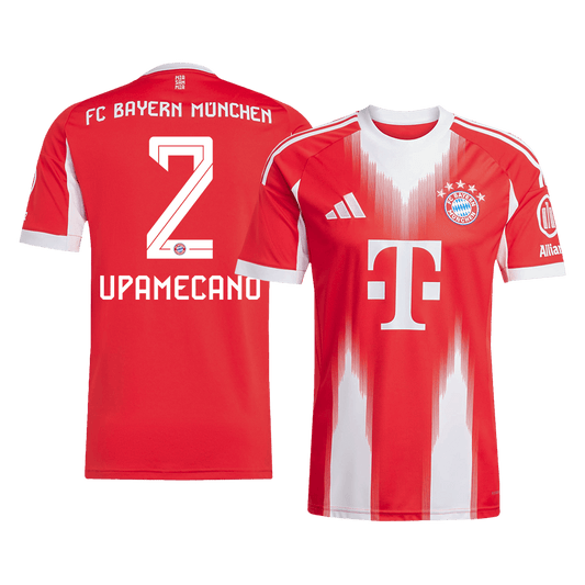 Camiseta de fútbol local UPAMECANO #2 del Bayern Múnich 2025/26