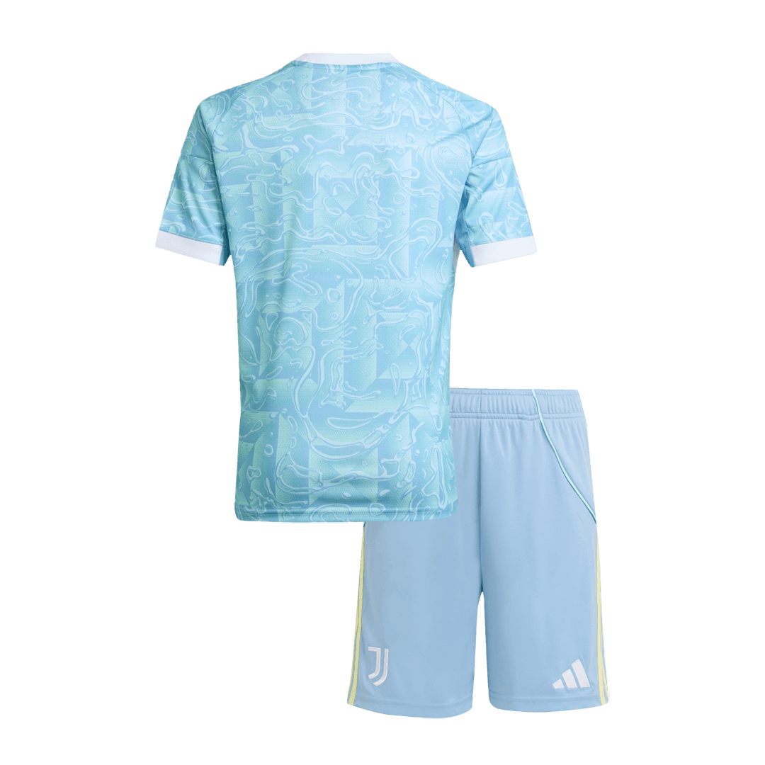 Camiseta de fútbol visitante de la Juventus para niños, azul, 25/26
