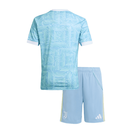 Camiseta de fútbol visitante de la Juventus para niños, azul, 25/26