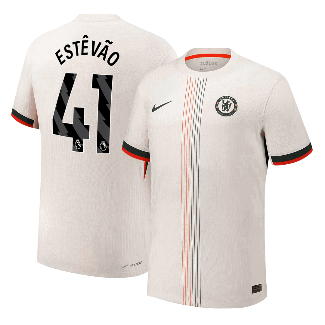 Auténtica camiseta de fútbol ESTÊVÃO #41 Chelsea segunda 2025/26