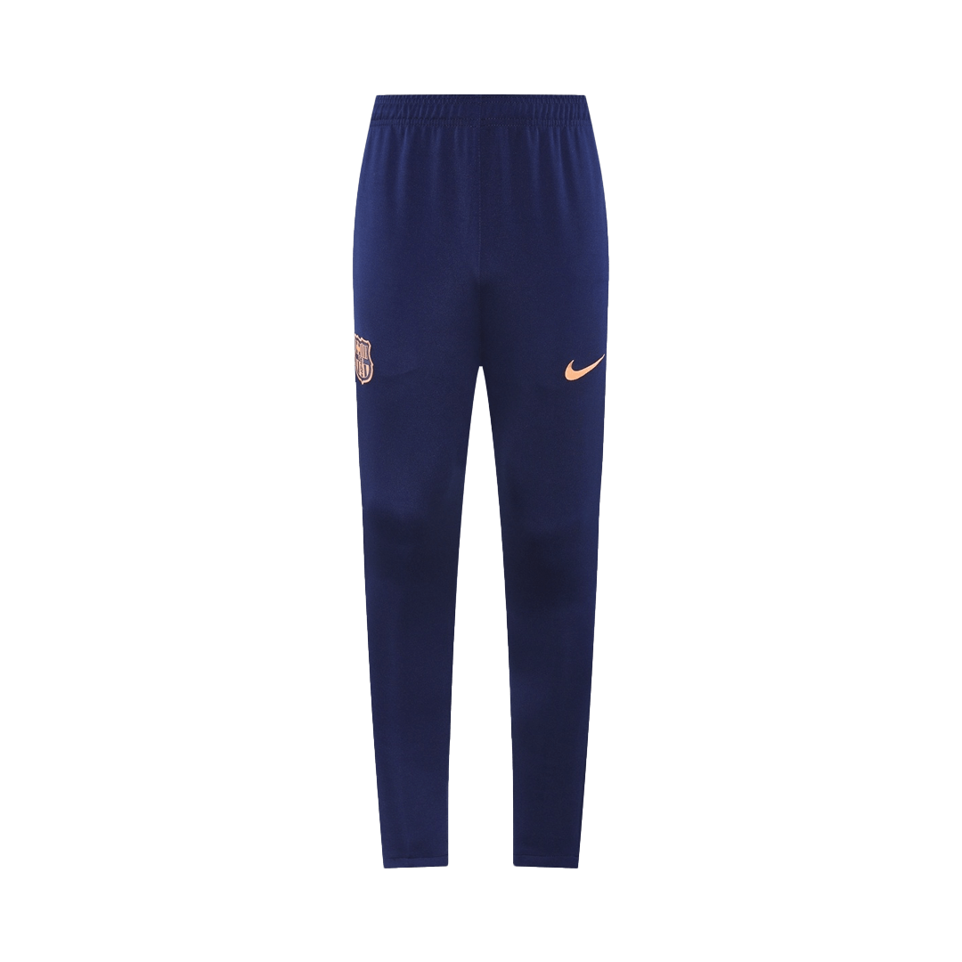 Kit de entrenamiento del Barcelona 25/26 (Chaqueta + Pantalón) Azul Marino y Naranja
