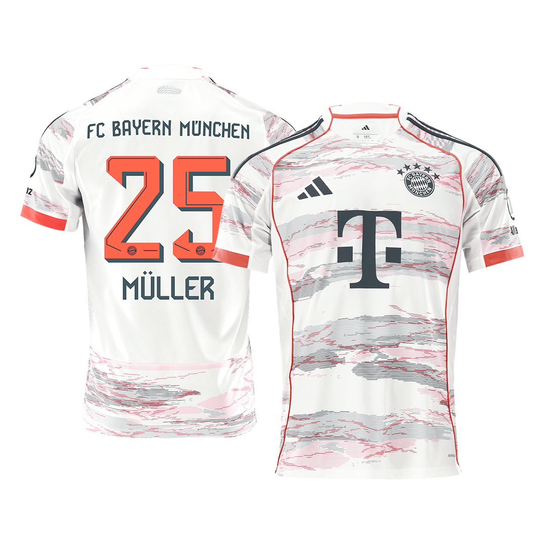 Camiseta de visitante del Bayern Múnich MÜLLER #25 2025/26, blanca