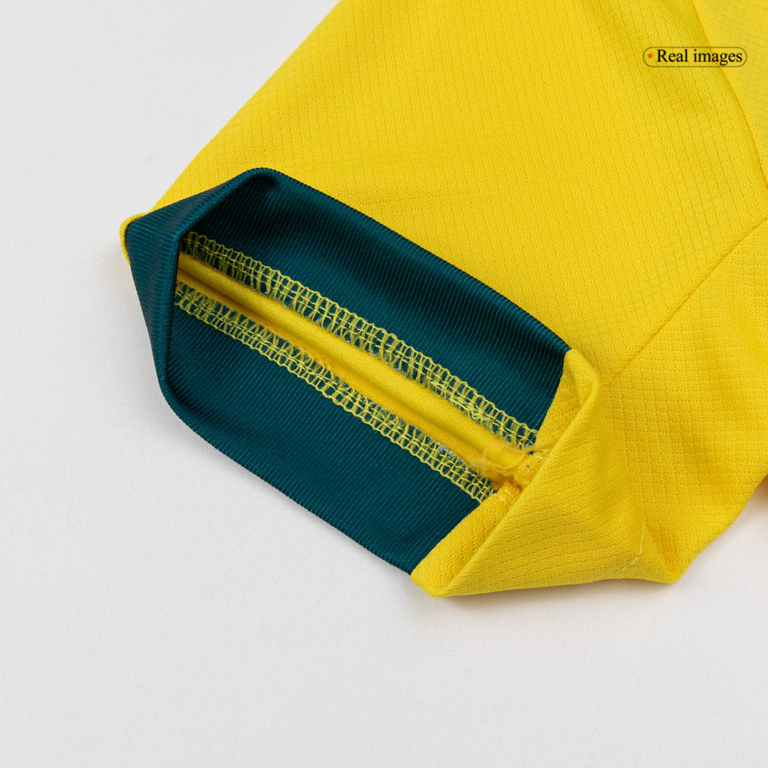 Equipación de local de Brasil para niños (camiseta + pantalón corto) para el Mundial 2026