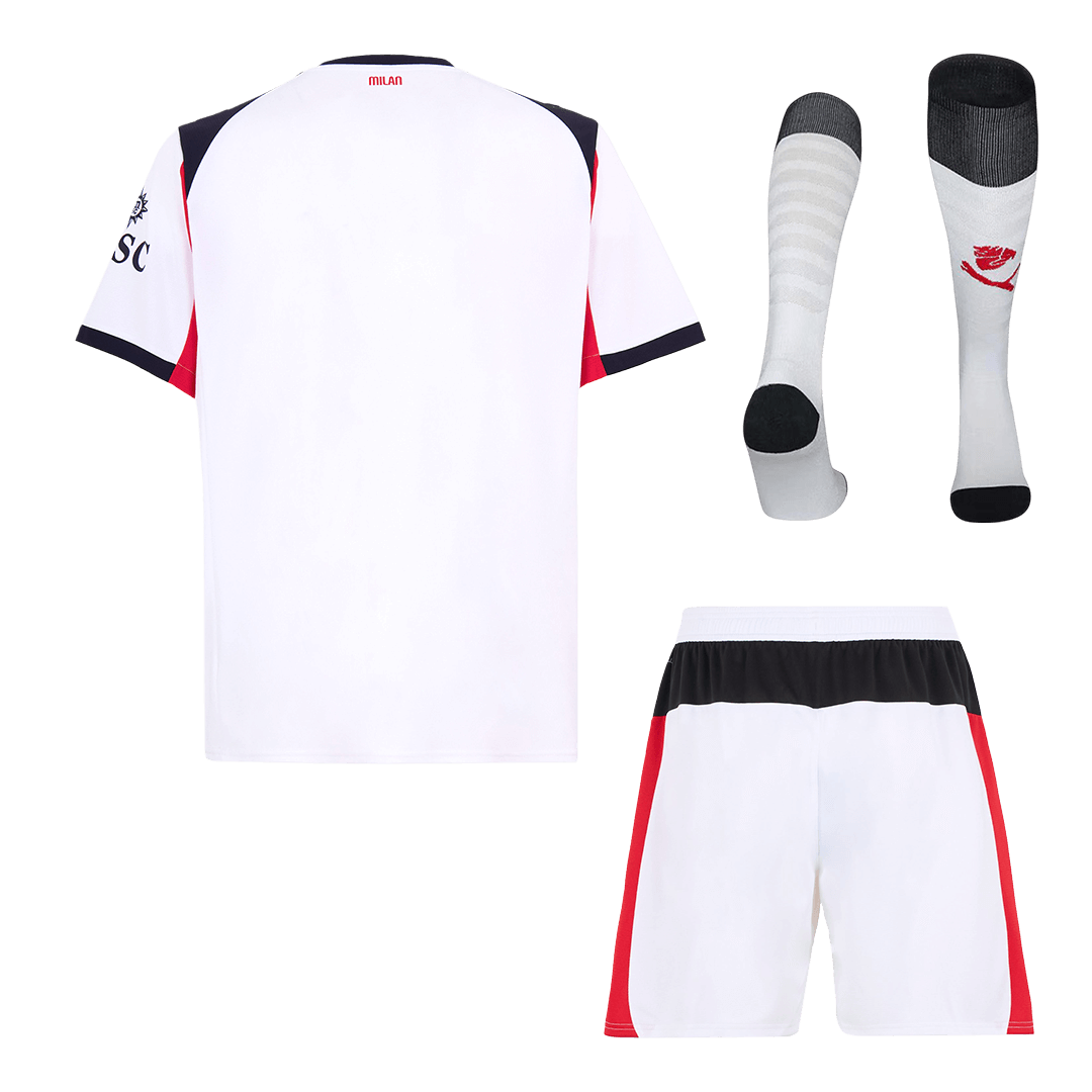 Kit de visitante del AC Milan (Kit, pantalón corto y medias) 2025/26