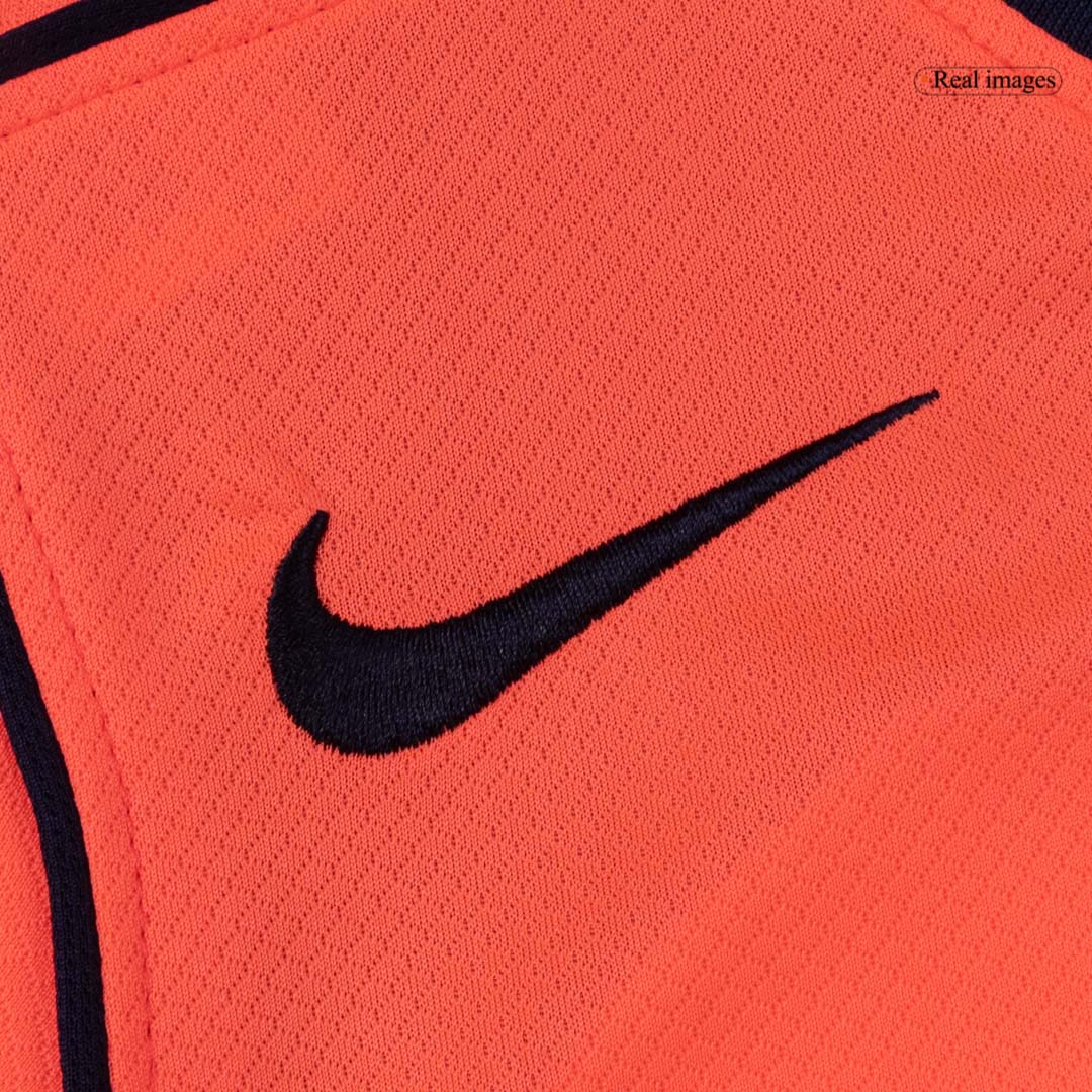 Kit de fútbol infantil de visitante del Barcelona (camiseta, pantalón corto y medias) 2025/26