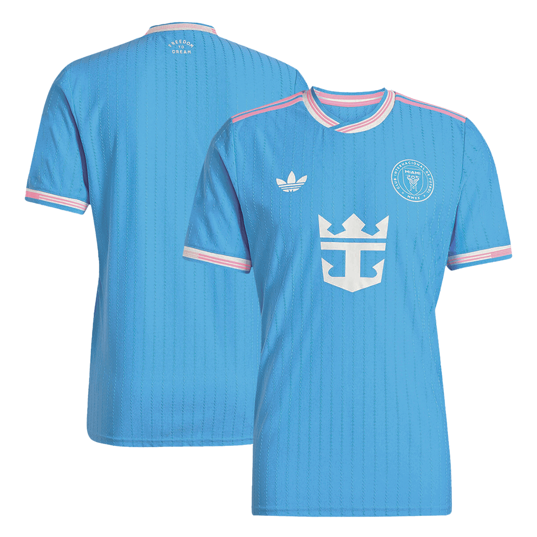 Camiseta de fútbol de visitante auténtica del Inter Miami 2025, azul