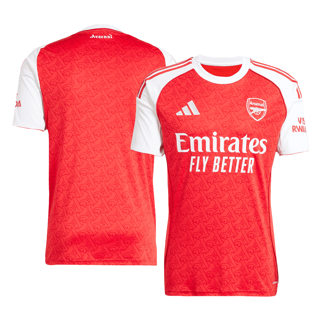 Camiseta de fútbol local del Arsenal 2025/26 roja
