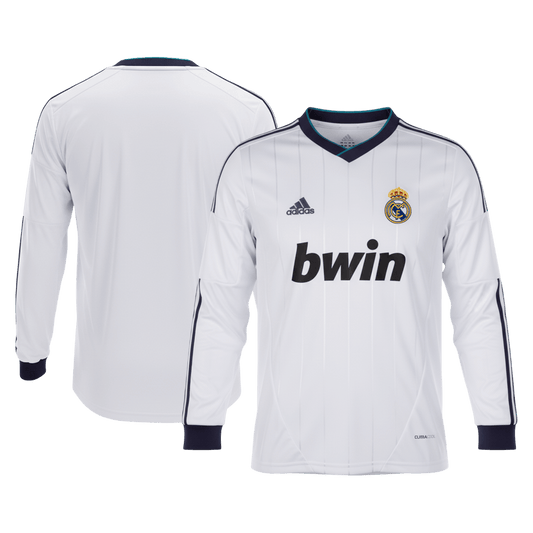 Camiseta de fútbol vintage de local del Real Madrid 2012/13, manga larga