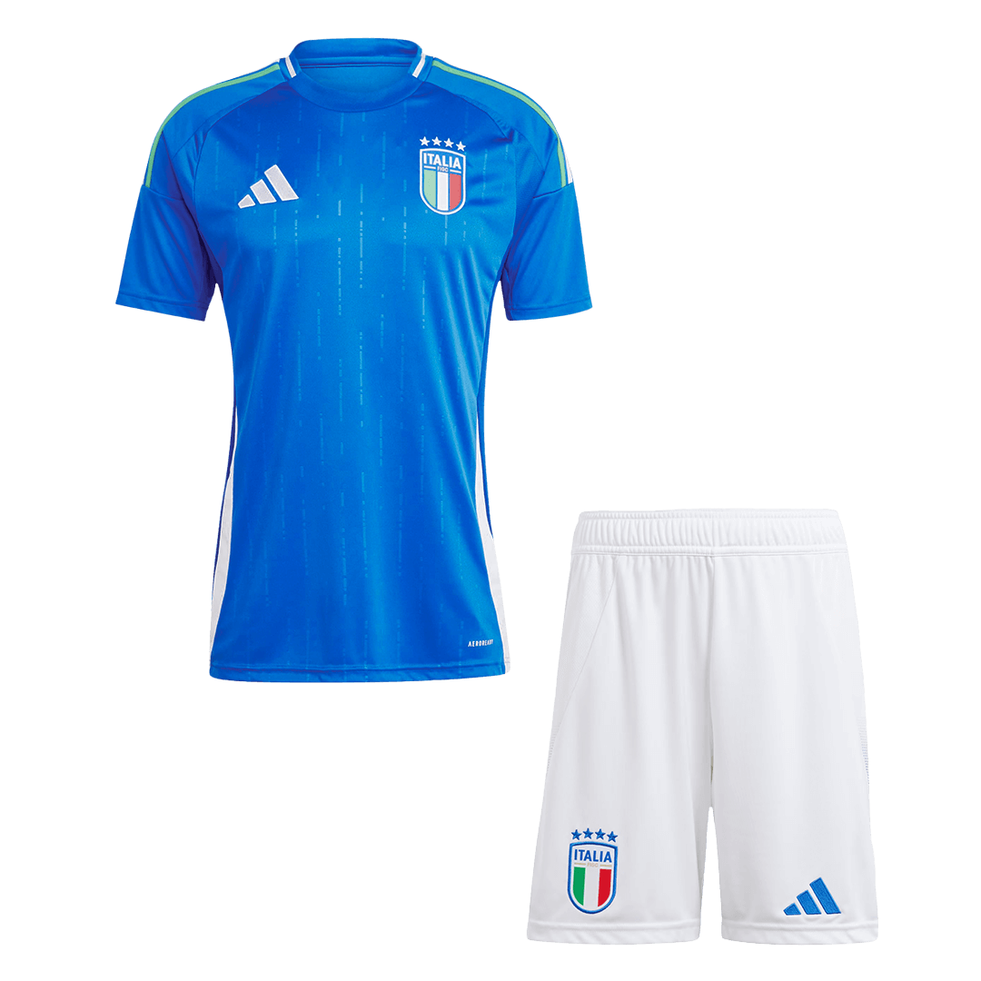 Kit de fútbol local de Italia (camiseta y pantalón corto) para la Eurocopa 2024