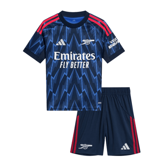 Kit de visitante del Arsenal para niño (Kit y pantalón corto) 2025/26, azul