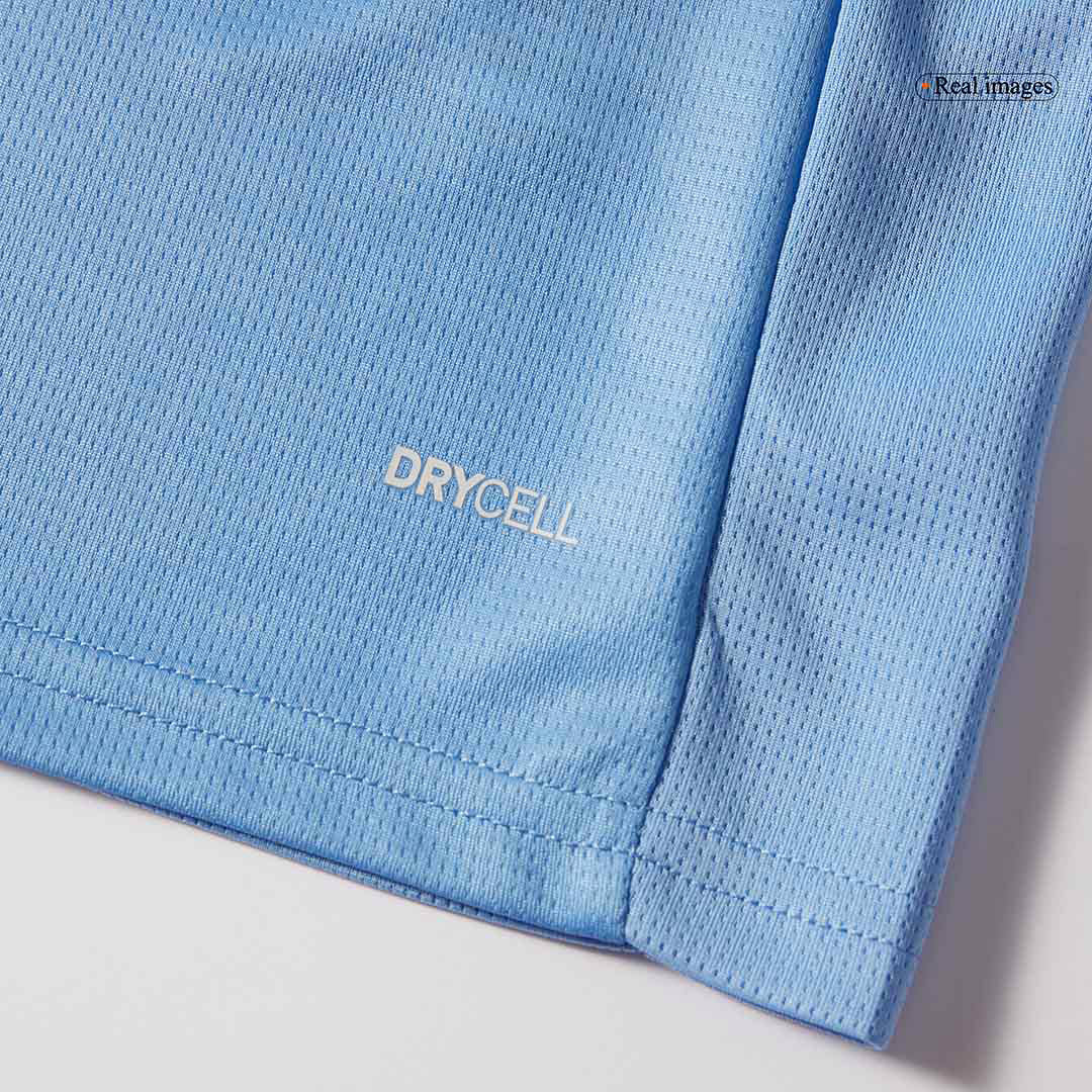 Kit de fútbol local del Manchester City (camiseta y pantalón corto) 2025/26 azul