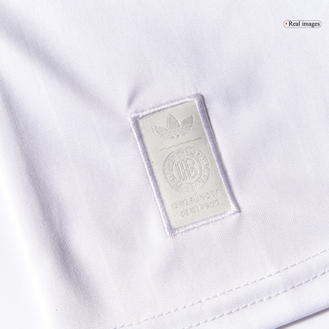 Kit de fútbol del 125.º aniversario de Alemania para niños (camiseta y pantalón corto) 2025, color blanco