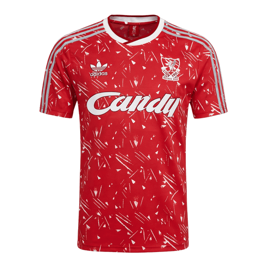 Camiseta retro de fútbol local del Liverpool 1989/91