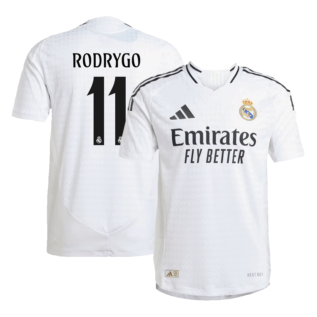Camiseta de fútbol auténtica local del Real Madrid RODRYGO #11