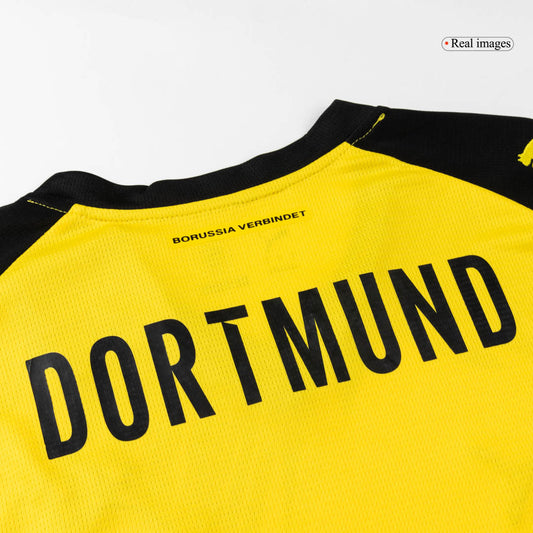 Kit de camiseta de fútbol local del Borussia Dortmund (camiseta, pantalón corto y medias) 2025/26