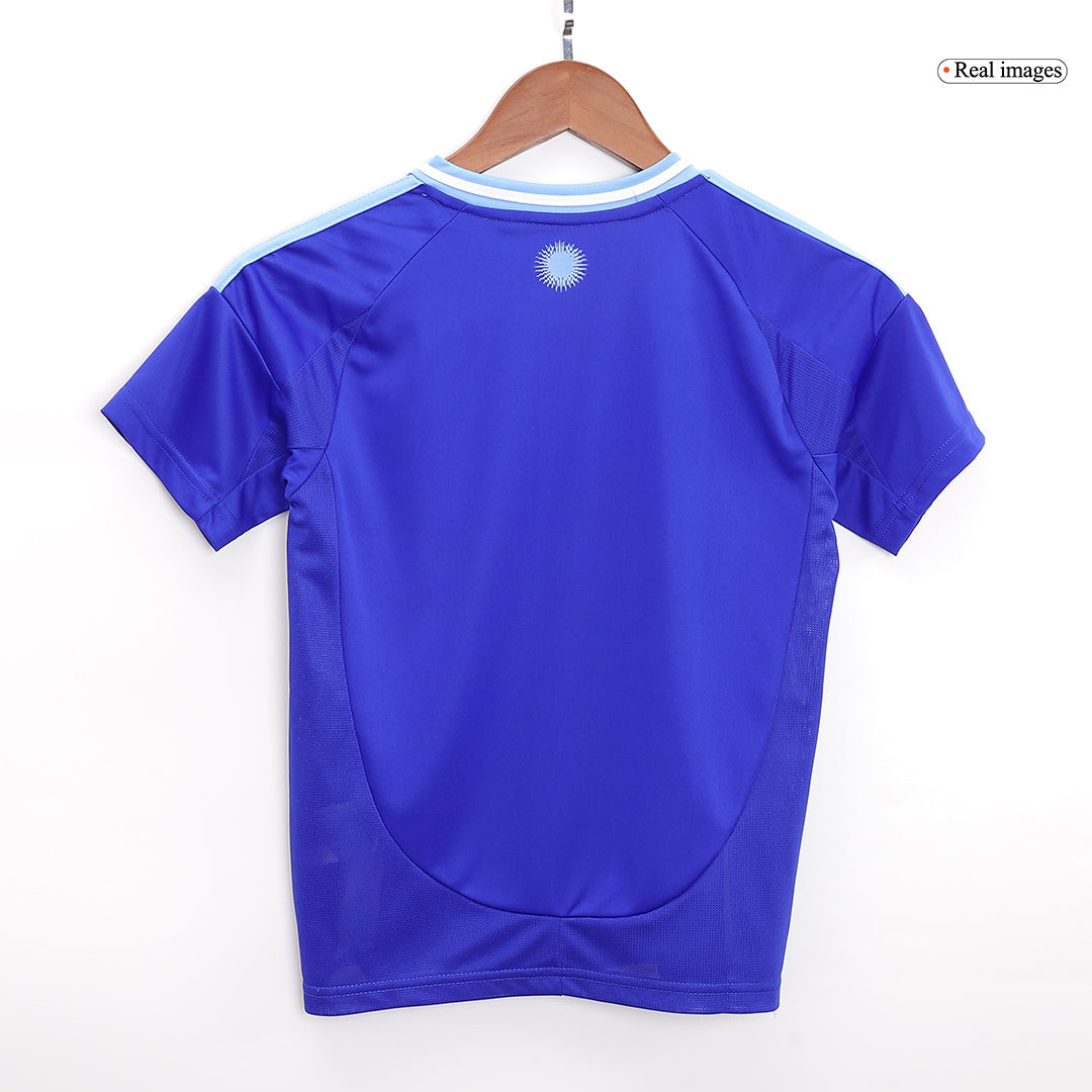 Kit de camiseta de visitante de Argentina para niños (camiseta, pantalón corto y medias) 2024