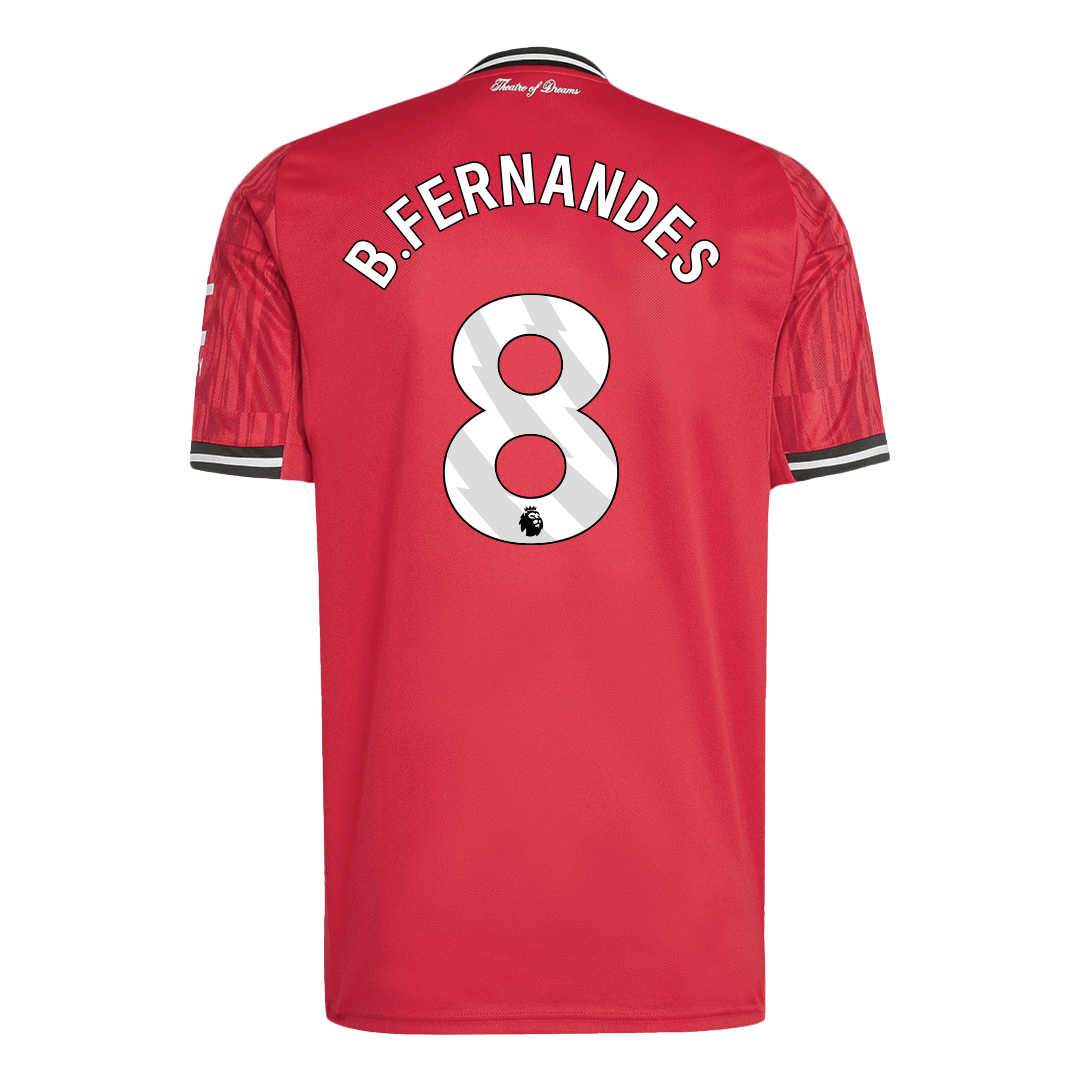 Camiseta de fútbol local del Manchester United B.FERNANDES #8 2025/26, roja
