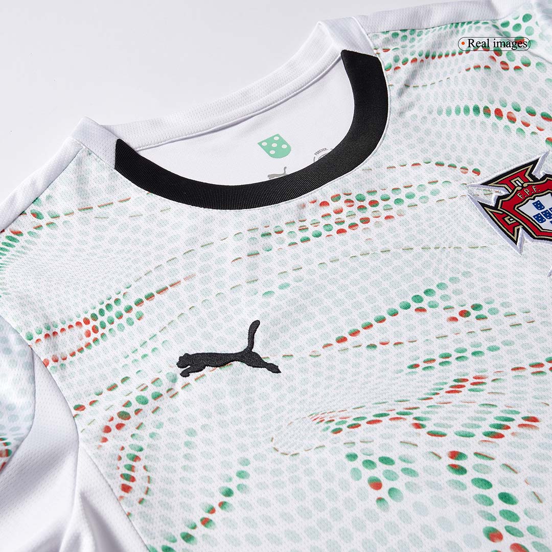 Camiseta de fútbol de manga larga visitante de Portugal RONALDO #7 2025, blanca