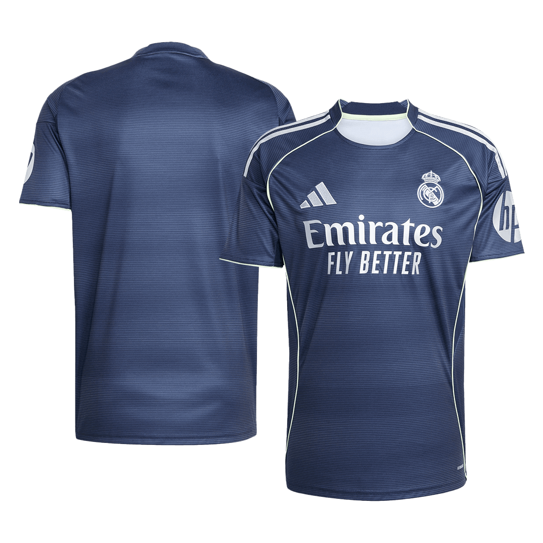 Camiseta de fútbol visitante del Real Madrid 2025/26