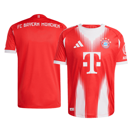 Camiseta de fútbol local auténtica del Bayern Múnich 2025/26, roja