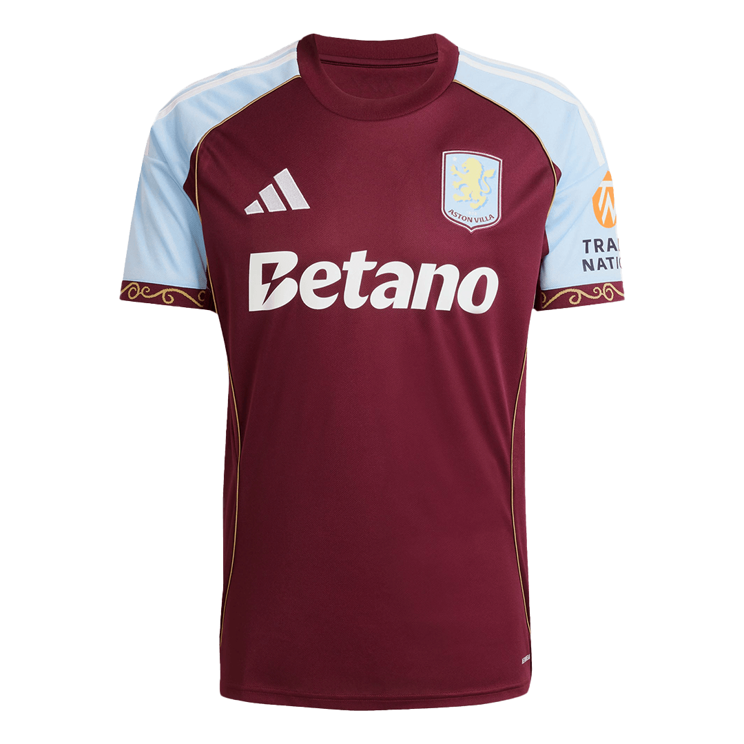 Camiseta de fútbol local del Aston Villa 25/26 roja