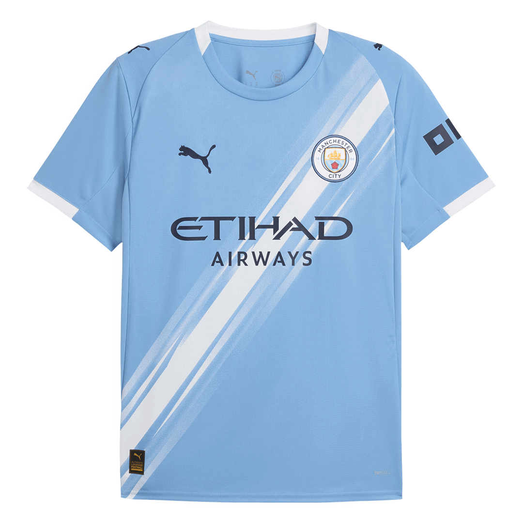 Camiseta de fútbol local del Manchester City FODEN #47 2025/26 Azul