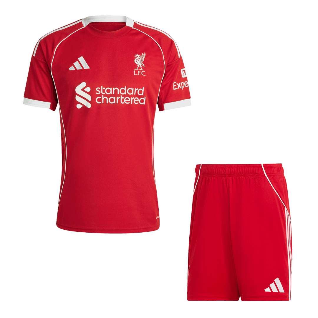 Kit de fútbol local del Liverpool (camiseta y pantalones cortos) 25/26 Rojo